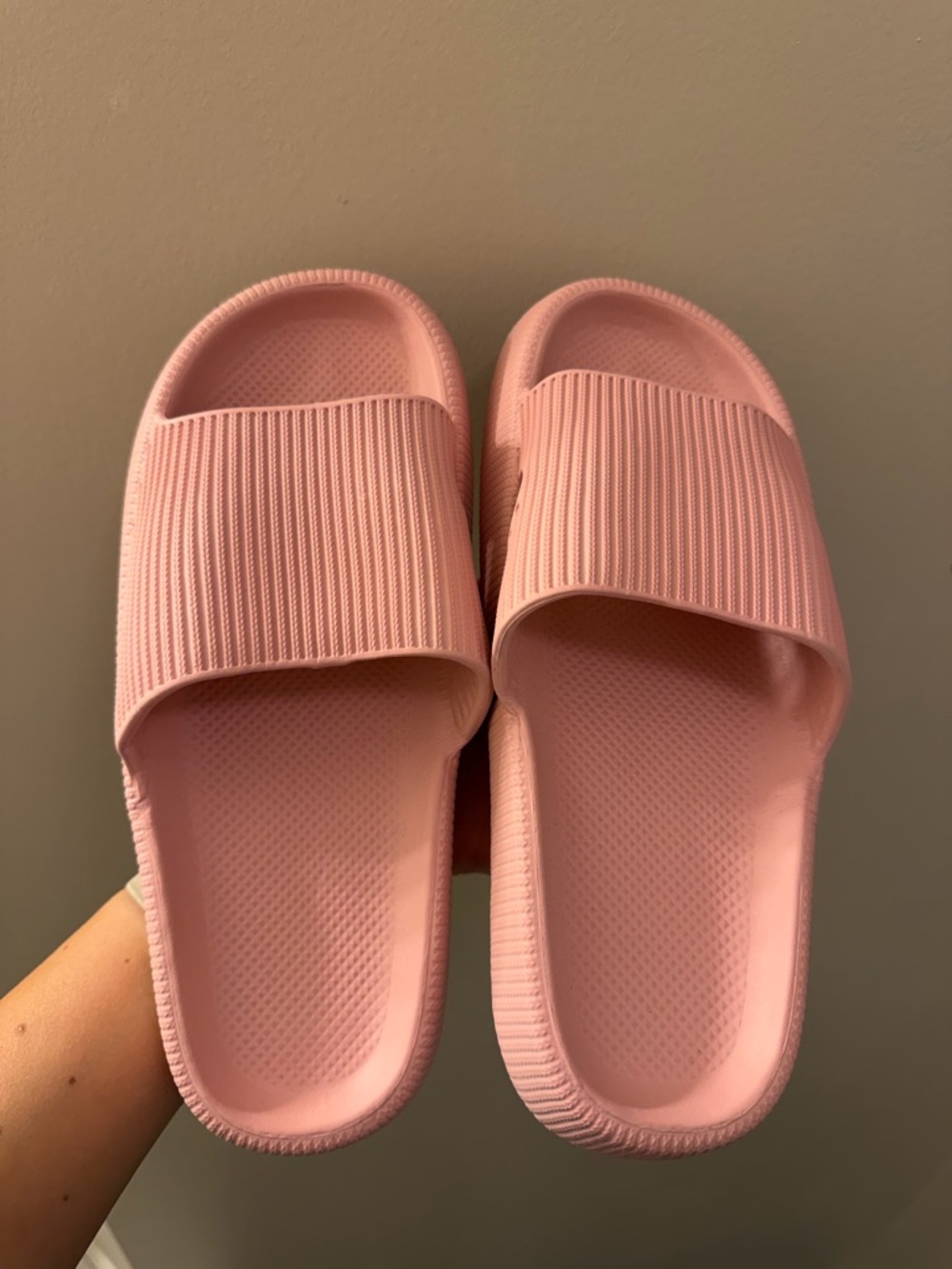 Pink Slide Sandals - Soft Rubber Pool Slides